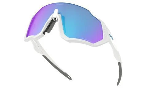Oakley Flight Jacket Polished White/Prizm Sapphire Sunglasses 4 Oakley Flight Jacket Polished White/Prizm Sapphire Sunglasses - Image 2