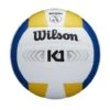 Wilson K1 Silver Volleyball - Blue / White / Yellow -Ball Sports Store 390aa637c607bb481ccafff69ba4ccd3fcd88877 WTH1895B2 K1 Sliver YE WH BU OFFICIAL Front 2
