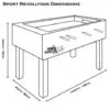 Roberto Sport Revolution Intdoor Football Table -Ball Sports Store 51014 sport revolution Dimensions 2