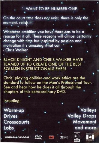 Black Knight Squash: Raising The Standard With Chris Walker - DVD 3 Black Knight Squash: Raising The Standard With Chris Walker - DVD