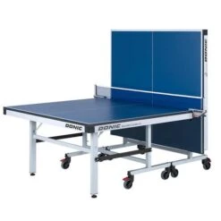 DONIC Waldner Classic 25mm Indoor Rollaway Table Tennis Table -Ball Sports Store donic table waldner classic 25 blue playback web