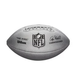 Wilson The Duke Metallic Edition American Football - Silver