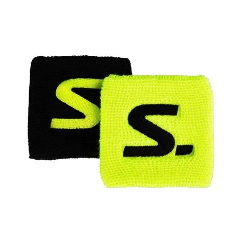Salming Wristband Short 2-pack - Yellow/Black 3 Salming Wristband Short 2-pack - Yellow/Black