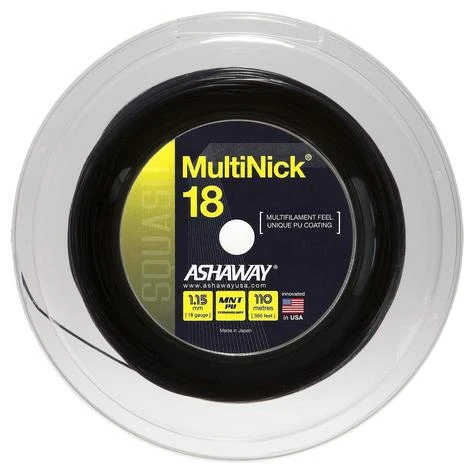 Ashaway MultiNick 18 1.15mm Squash 110M Reel 3 Ashaway MultiNick 18 1.15mm Squash 110M Reel