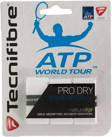 Tecnifibre ATP Pro Dry White X3 Overgrip 3 Tecnifibre ATP Pro Dry White X3 Overgrip