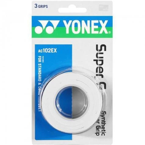 Yonex Super Grap Overgrip - White X3 3 Yonex Super Grap Overgrip - White X3