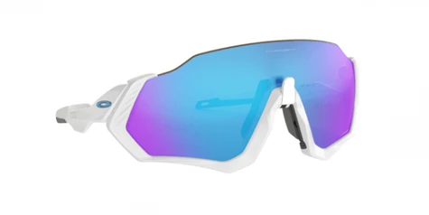 Oakley Flight Jacket Polished White/Prizm Sapphire Sunglasses 5 Oakley Flight Jacket Polished White/Prizm Sapphire Sunglasses - Image 3